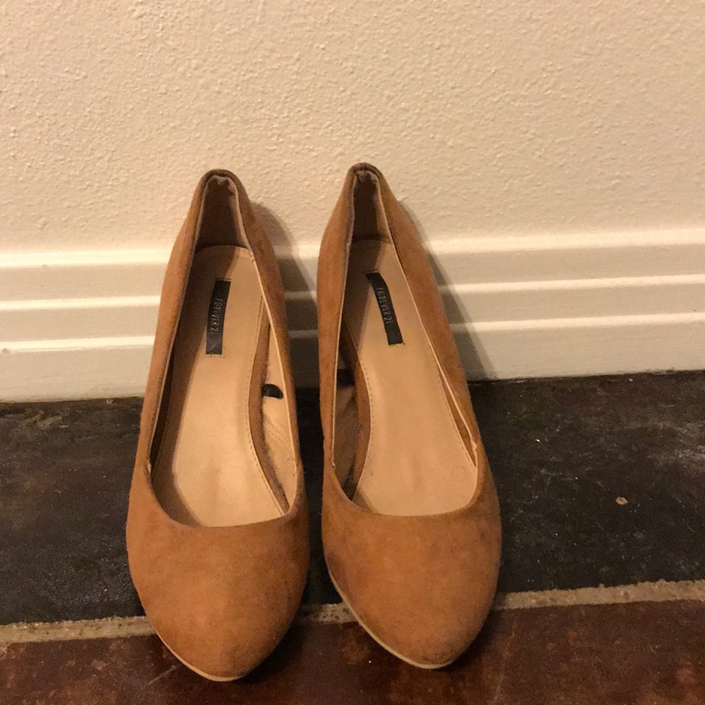 Nude Suede Pumps